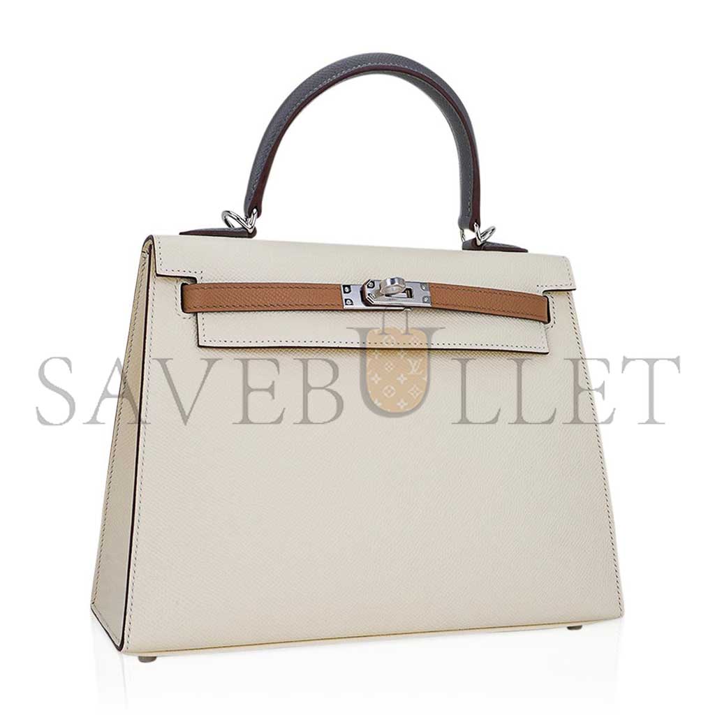 HERMÈS EPSOM KELLY 25 HARDWARE (25*17*7cm)